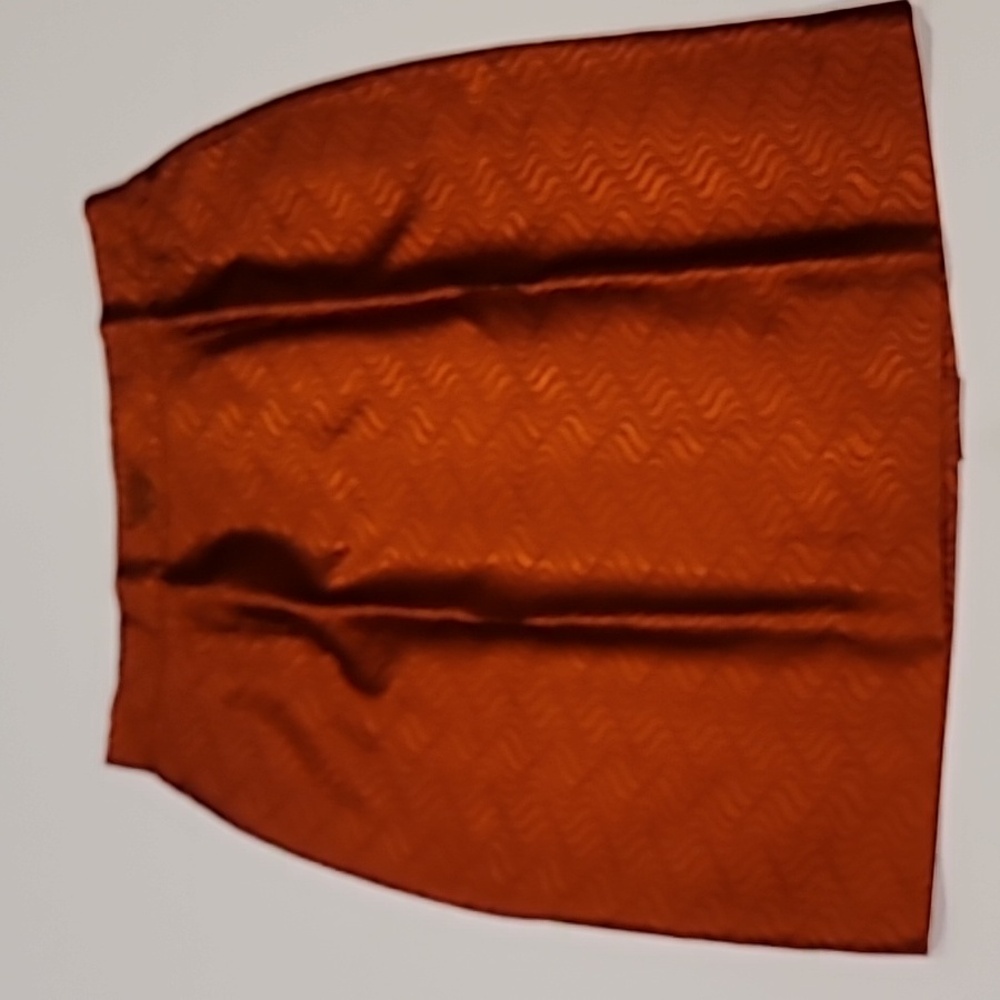 Women's Copper Satin Blazer Jacket & Skirt - Picture 6 of 7